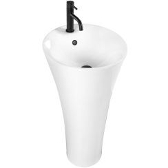 Rea Agnes lavoar 45.5x45.5 cm rotund stativ alb REA-U9906