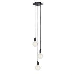 Markslöjd Sky lampă suspendată 3x60 W negru 106334