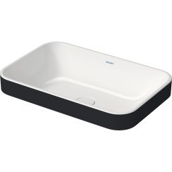 Duravit Happy D.2 Plus lavoar 60x40 cm dreptunghiular de blat alb-bicolor-antracit 2359606100