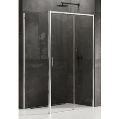 New Trendy Prime cabină de duș 130x100 cm dreptunghiular crom luciu/sticlă transparentă D-0305A/D-0125B