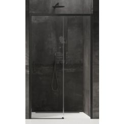 New Trendy Prime uși de duș 110 cm culisantă negru semi lucios/sticlă transparentă D-0319A