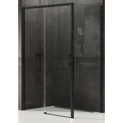 New Trendy Prime cabină de duș 120x100 cm dreptunghiular negru semi lucios/sticlă transparentă D-0320A/D-0130B