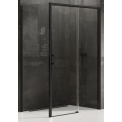 New Trendy Prime cabină de duș 100x90 cm dreptunghiular negru semi lucios/sticlă transparentă D-0317A/D-0129B