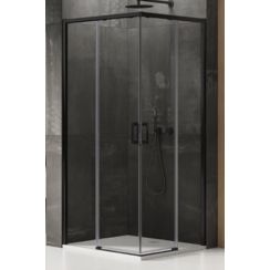 New Trendy Prime cabină de duș 110x90 cm dreptunghiular negru semi lucios/sticlă transparentă D-0314A/D-0319A