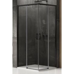 New Trendy Prime cabină de duș 120x90 cm dreptunghiular negru semi lucios/sticlă transparentă D-0320A/D-0315A