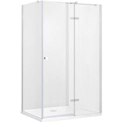 Besco Pixa cabină de duș 120x90 cm dreptunghiular crom luciu/sticlă transparentă PPP-129-195-C