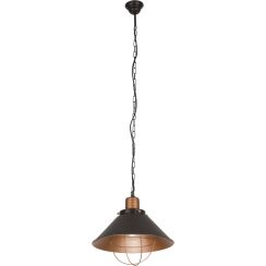 Nowodvorski Lighting Garret lampă suspendată 1x60 W negru-cupru 6443