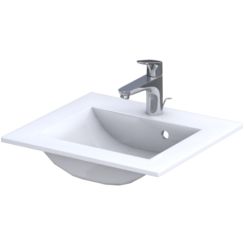 Oristo Silver lavoar 50x45 cm dreptunghiular mobilier alb UME-SI-50-92