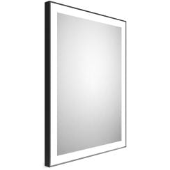 Dubiel Vitrum Logan oglindă 60x80 cm dreptunghiular cu iluminare negru 5905241007366