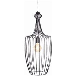 Nowodvorski Lighting Luksor lampă suspendată 1x60 W negru 8847