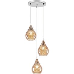 Rabalux Cassandra lampă suspendată 3x40 W crom 6659