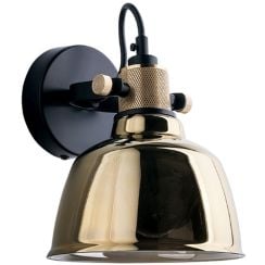 Nowodvorski Lighting Amalfi plafonier 1x25 W negru-auriu 9155