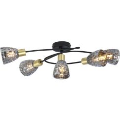 Rabalux Stacy lampă de tavan 5x40 W negru 6930