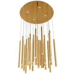 MaxLight Organic Gold lampă suspendată mai mult de 6x3 W auriu P0242D