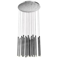 MaxLight Organic Chrom lampă suspendată mai mult de 6x3 W crom P0175D