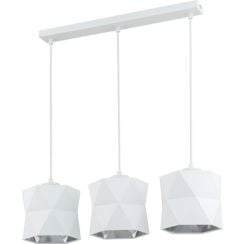 TK Lighting Siro lampă suspendată 3x15 W alb 3251