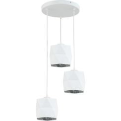 TK Lighting Siro lampă suspendată 3x15 W alb 3250