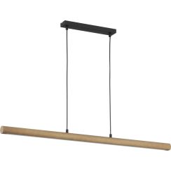 TK Lighting Rollo lampă suspendată 1x30 W negru-lemn 4194