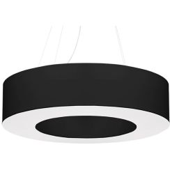 Sollux Lighting Saturno lampă suspendată 6x60 W alb-negru SL.0752
