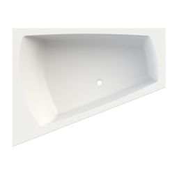 Hoesch Largo cadă de colț 180x140 cm partea stângă alb 3705.010