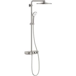 Grohe Euphoria set de duș perete cu termostat cu duș de ploaie SuperSteel 26507DC0