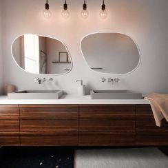 Baltica Design Tiny Borderbright Stain IV oglindă 60x43 cm cu iluminare alb 5904107902890