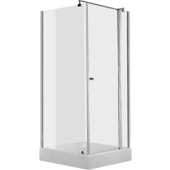 Deante Cubic cabină de duș 90x90 cm pătrat crom luciu/sticlă transparentă KTI_043P