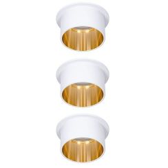 Paulmann Gil lampă de tavan 3x6 W alb-auriu 93381