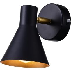 Candellux Less plafonier 1x40 W negru-auriu 21-70968