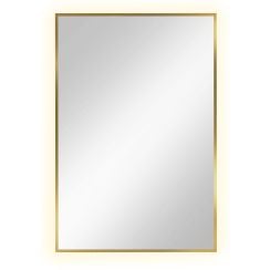 Baltica Design Tiny Border Straight oglindă 60x90 cm dreptunghiular cu iluminare auriu 5904107904696