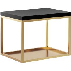 Baltica Design Hege consolă 60x35x45 cm negru-auriu 5904107906546