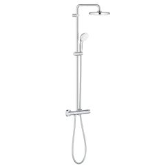 Grohe Bau set de duș perete cu termostat cu duș de ploaie crom 26699000