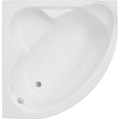 Polimat Standard cadă de colț 120x120 cm partea stângă alb 00205
