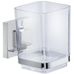 Wenko VL Quadro pahar pentru periuta de dinti transparent 22680100