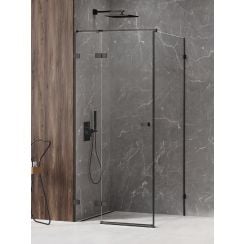 New Trendy Avexa Black cabină de duș 120x80 cm dreptunghiular negru semi lucios/sticlă transparentă EXK-1598