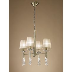 Mantra Tiffany lampă suspendată x20 W alamă-maro 3872