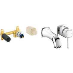 Set baterie lavoar Grohe Grandera 19929000, element ascuns al bateriei Grohe Grandera 23319000