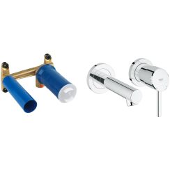 Set element ascuns al bateriei Grohe Eurostyle 23571000, baterie lavoar Grohe Concetto 19575001