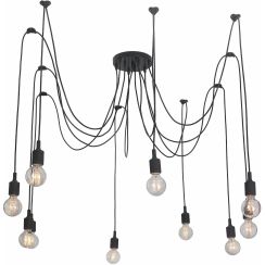 Light Prestige Soleto lampă suspendată mai mult de 6x60 W negru LP-90082/10P