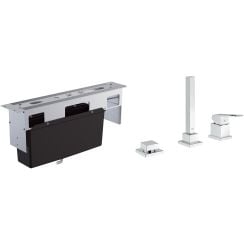 Set element montaj cadă Grohe Veris 29037000, baterie cadă-duș Grohe Eurocube 19966000
