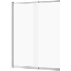 Cersanit Larga paravan cadă 115 cm două piese crom luciu/sticlă transparentă S932-141