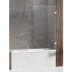 New Trendy Avexa Gold Shine paravan cadă 60 cm o piesă auriu luciu/sticlă transparentă EXK-2171-WP