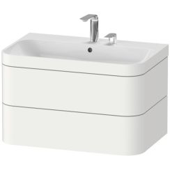 Duravit Happy D.2 Plus lavoar cu dulap 77.5 cm alb HP4637O3636