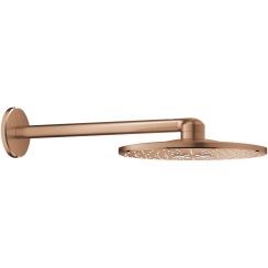 Grohe Quadra cap de duș cu braț 31x31 cm rotund Brushed Warm Sunset 26475DL0