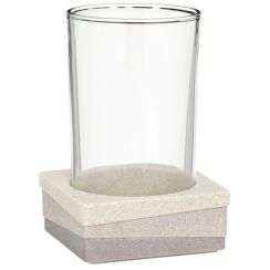 Kela Valura pahar pentru periuta de dinti transparent-maro 22801