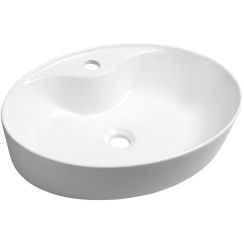 Sapho Mariana lavoar 58x41.5 cm ovale de blat alb AR483