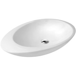 Sapho Gocce lavoar 74x42 cm oval de blat alb 3074