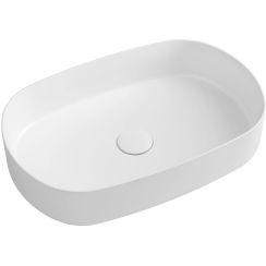 Isvea Infinity lavoar 55x36 cm oval de blat alb 10NF65055