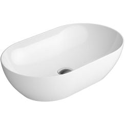 GSI Pura lavoar 60x37 cm oval de blat alb 883411