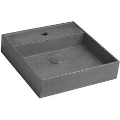 Sapho Quadrado lavoar 45.7x45.7 cm pătrat clasică-de blat negru AR468